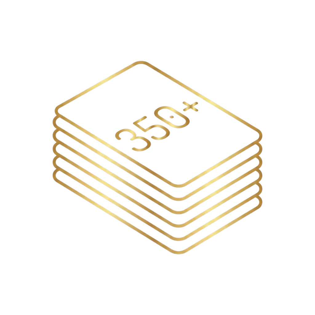 350+ Karten